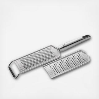 Twin Pure Stainless 2-Piece Grater Set