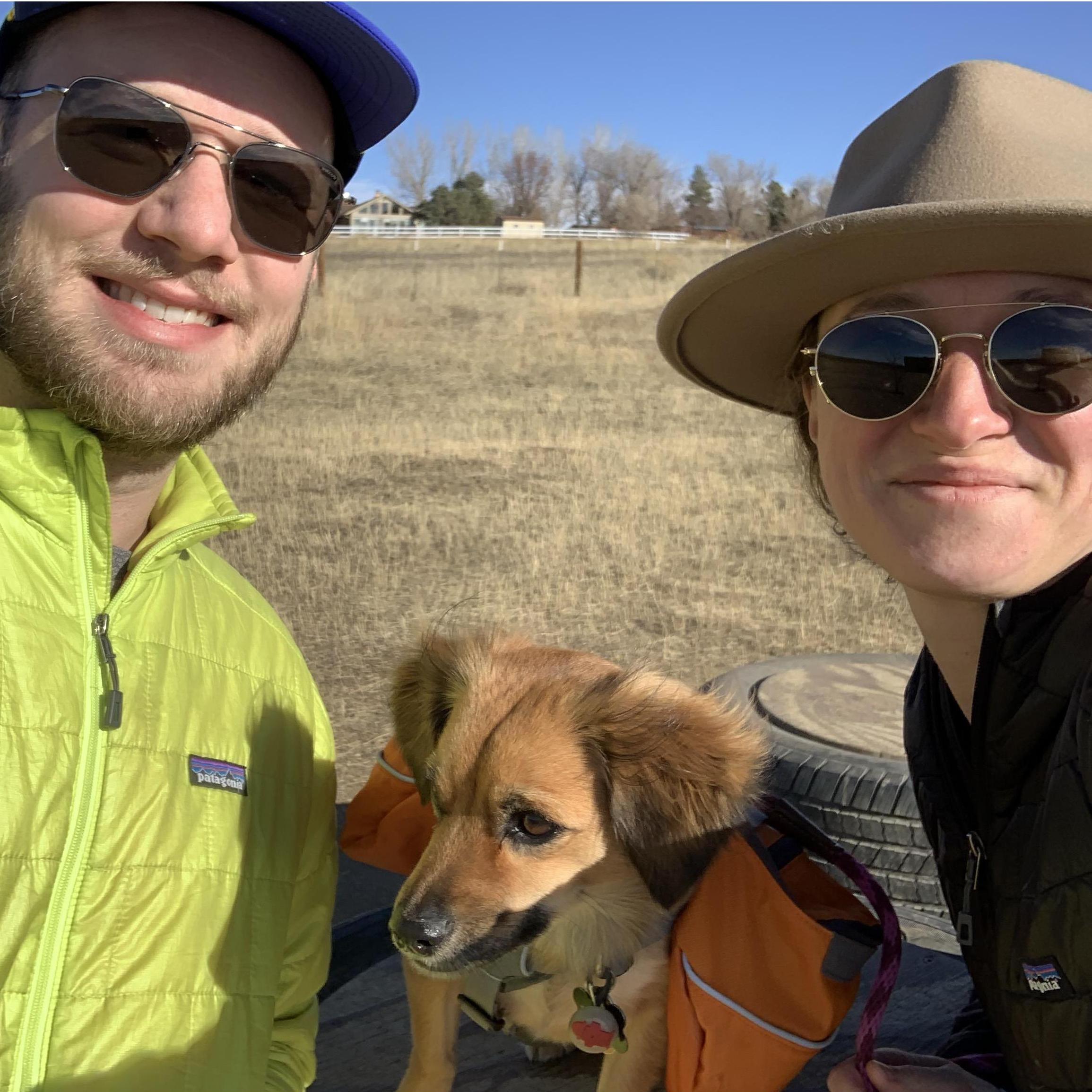 One of our many Saturday hikes with our Colorado dog.