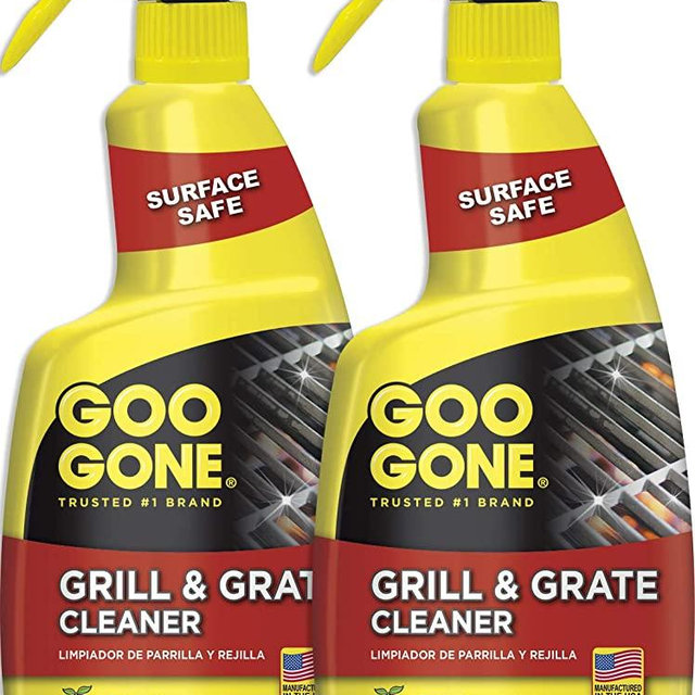 Goo Gone Grill and Grate Cleaner (2 Pack) Cleans Cooking Grates and Racks - 24 Ounce