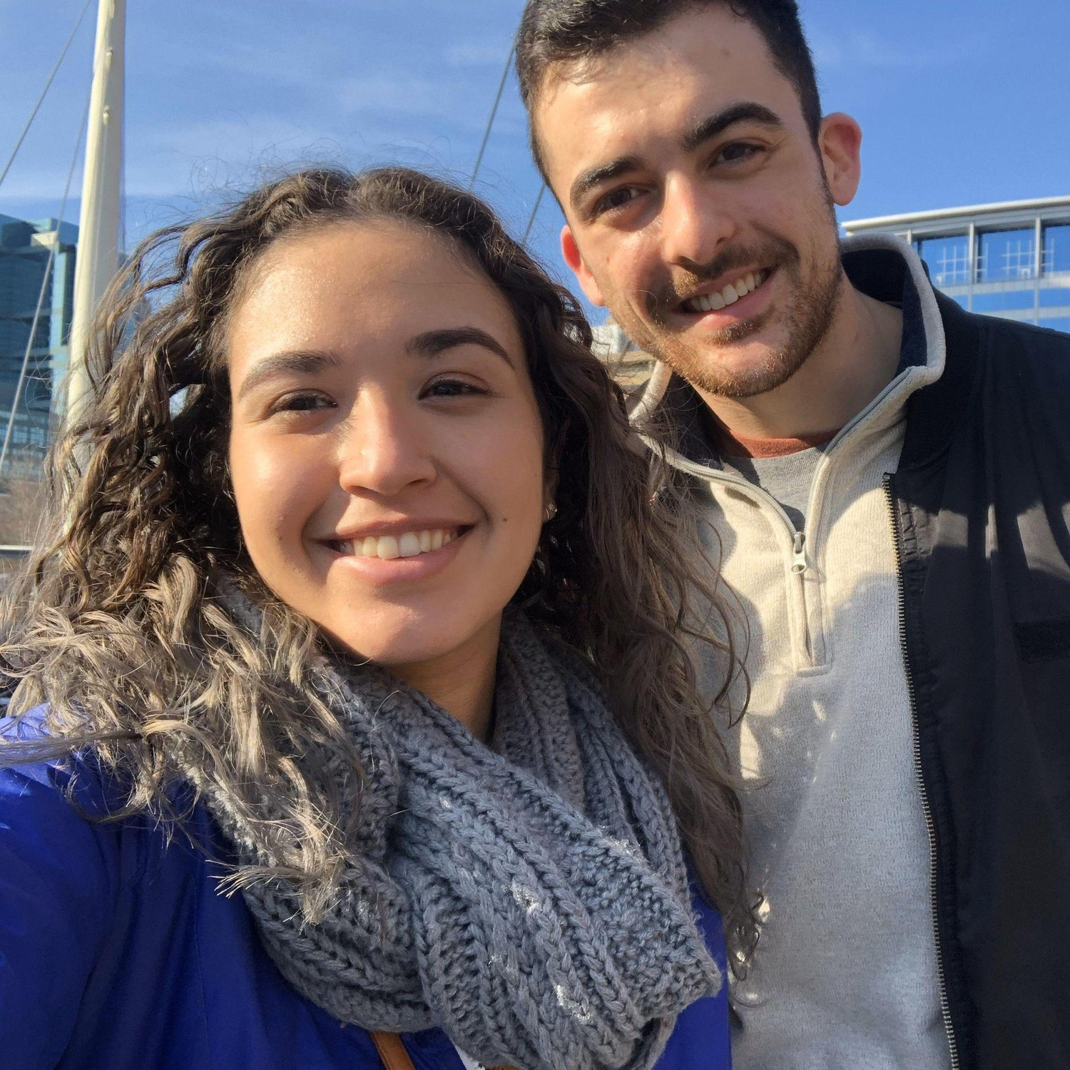 One of our first dates was at the Baltimore Aquarium!