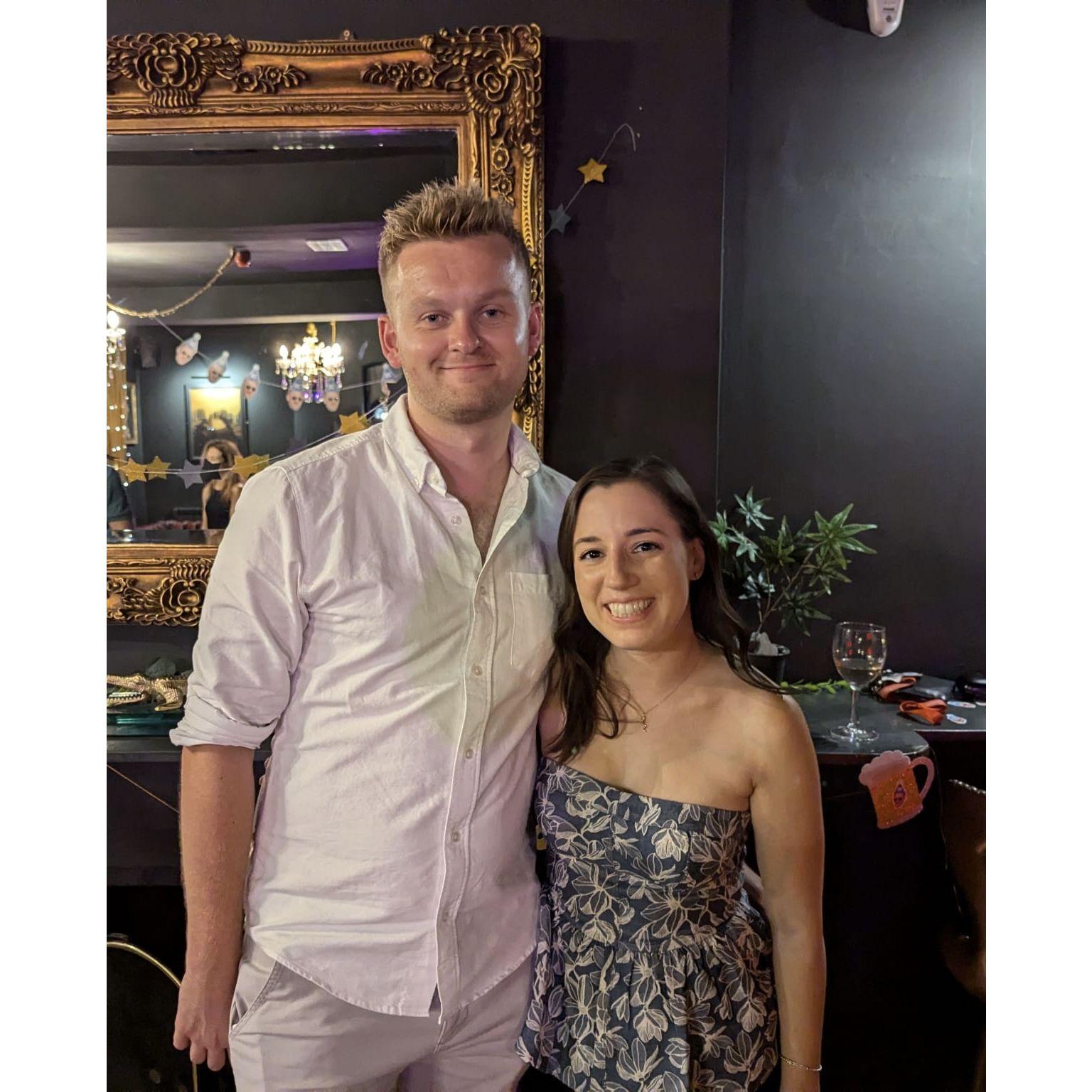 Celebrating Alistair being 30, flirty, and thriving