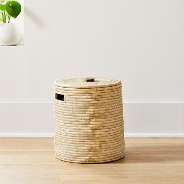Wooden Handle Hamper Small