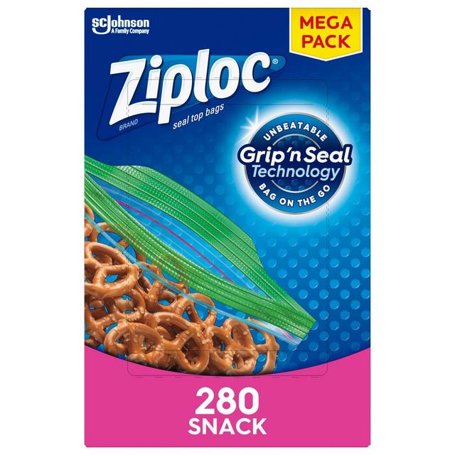 Ziploc Storage Snack Bags- 280ct
