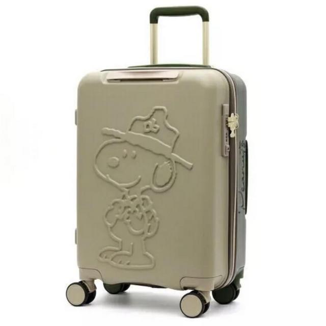 Snoopy Khaki Travel Luggage Carry-on