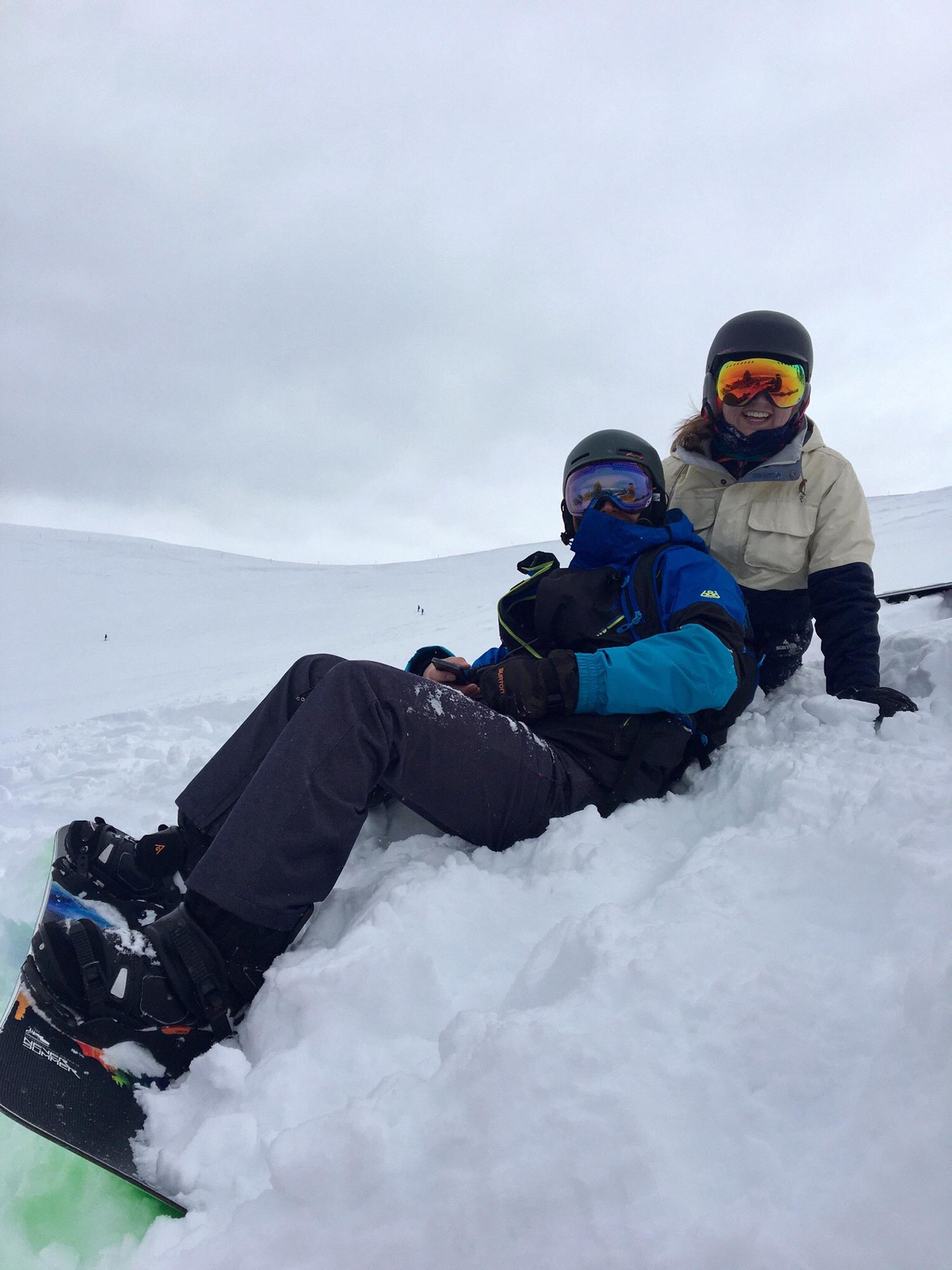 Snowboarding out West