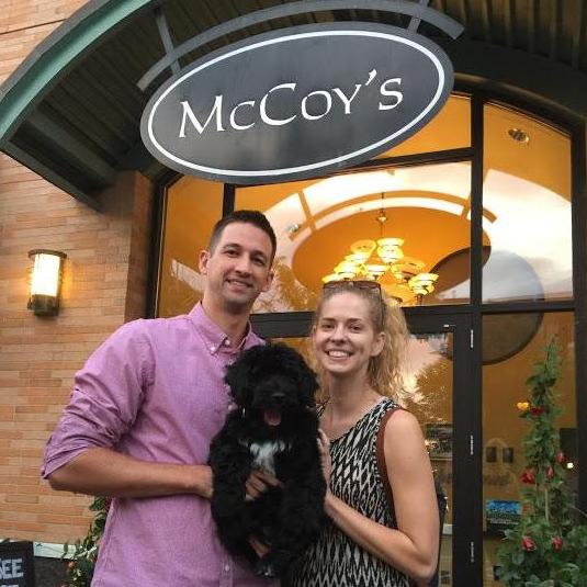 McCoy's was our first date spot and what we ended up naming our pup, McCoy!