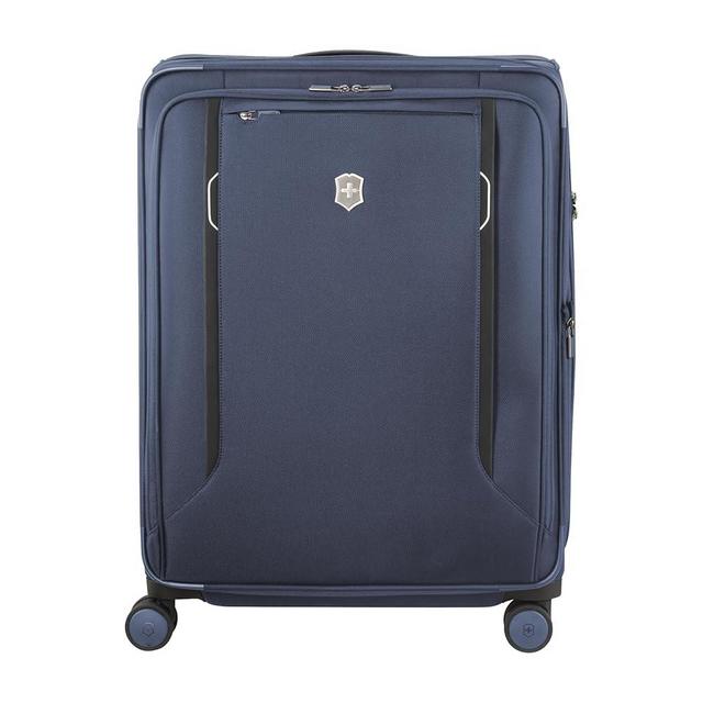 Victorinox Werks Traveler 6.0 Softside Large Case - Travel Luggage with Spinner Wheels - Suitcase with Combination Lock & Laptop Compartment - 104 Liters, Blue