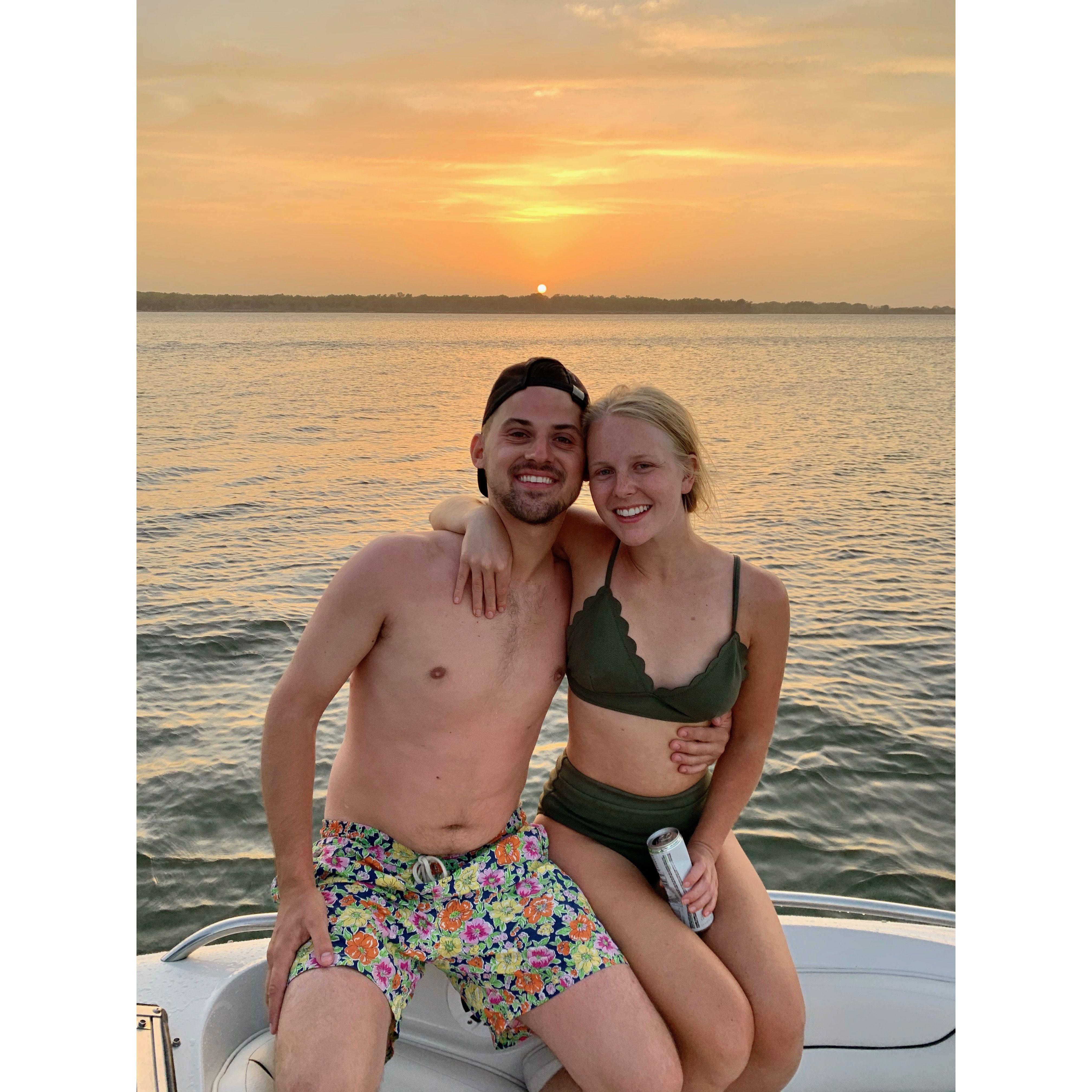 Summer lovin and boating the day away in Milford, KS.