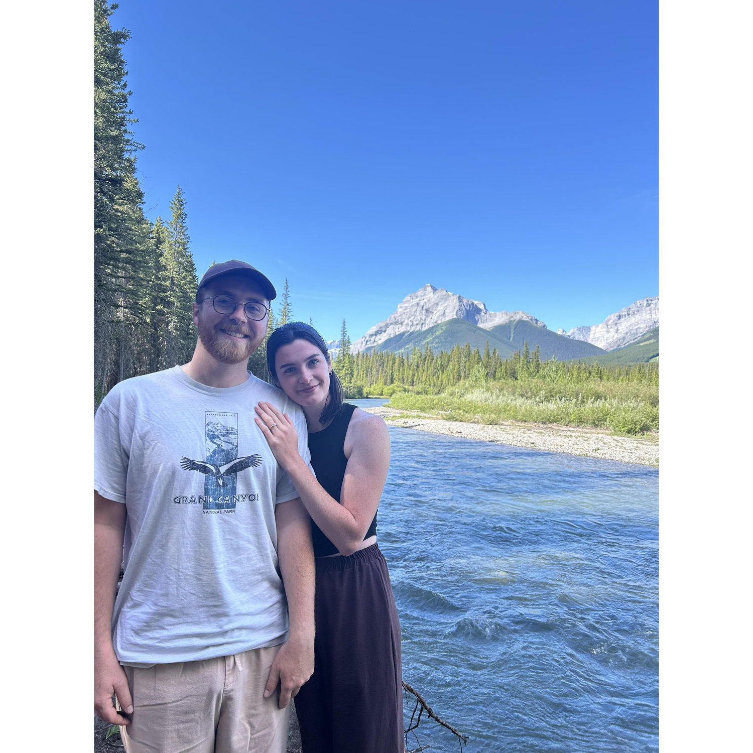 Kananaskis Country, standing right where we were engaged! June 2025