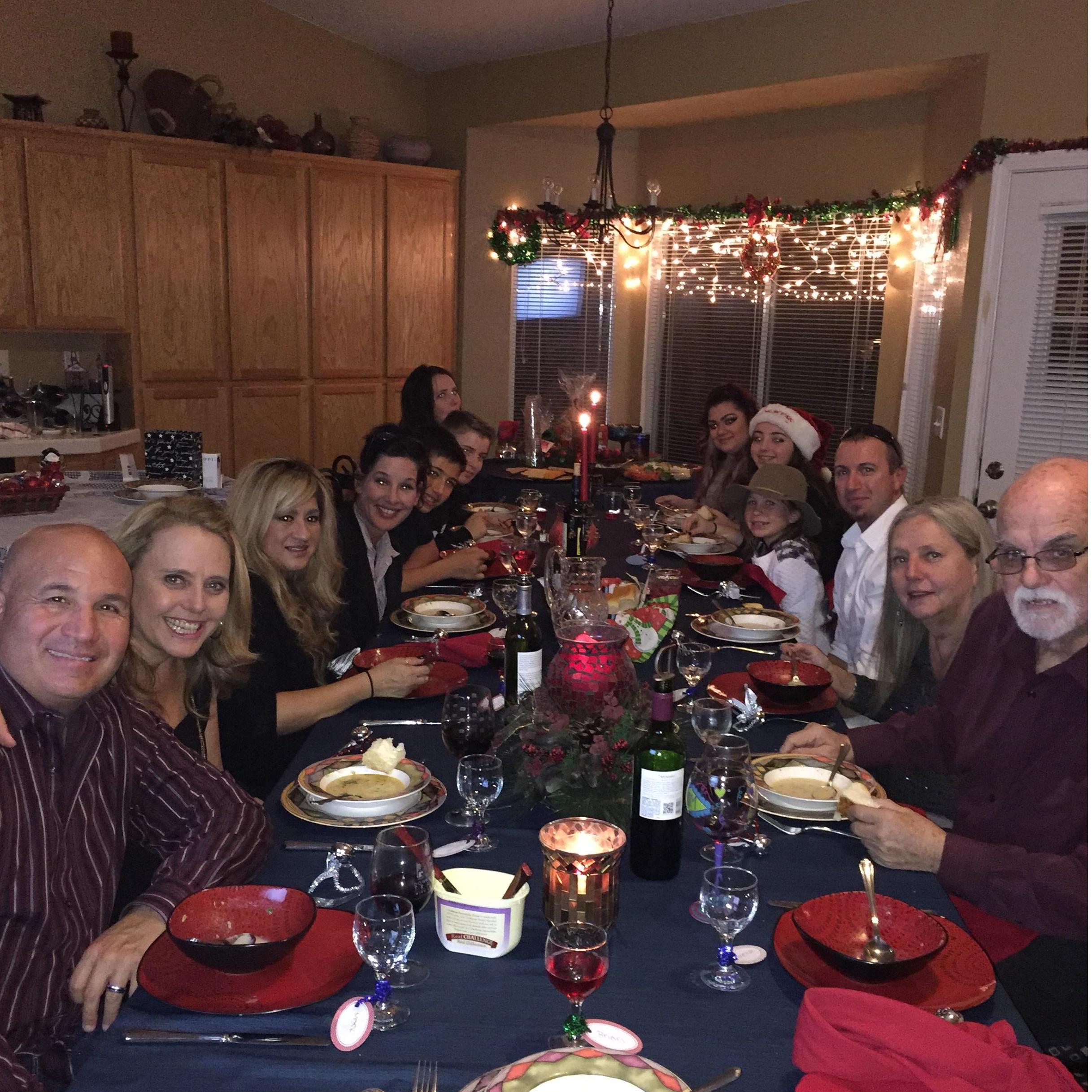 Hosting our first Christmas Dinner - December of 2015