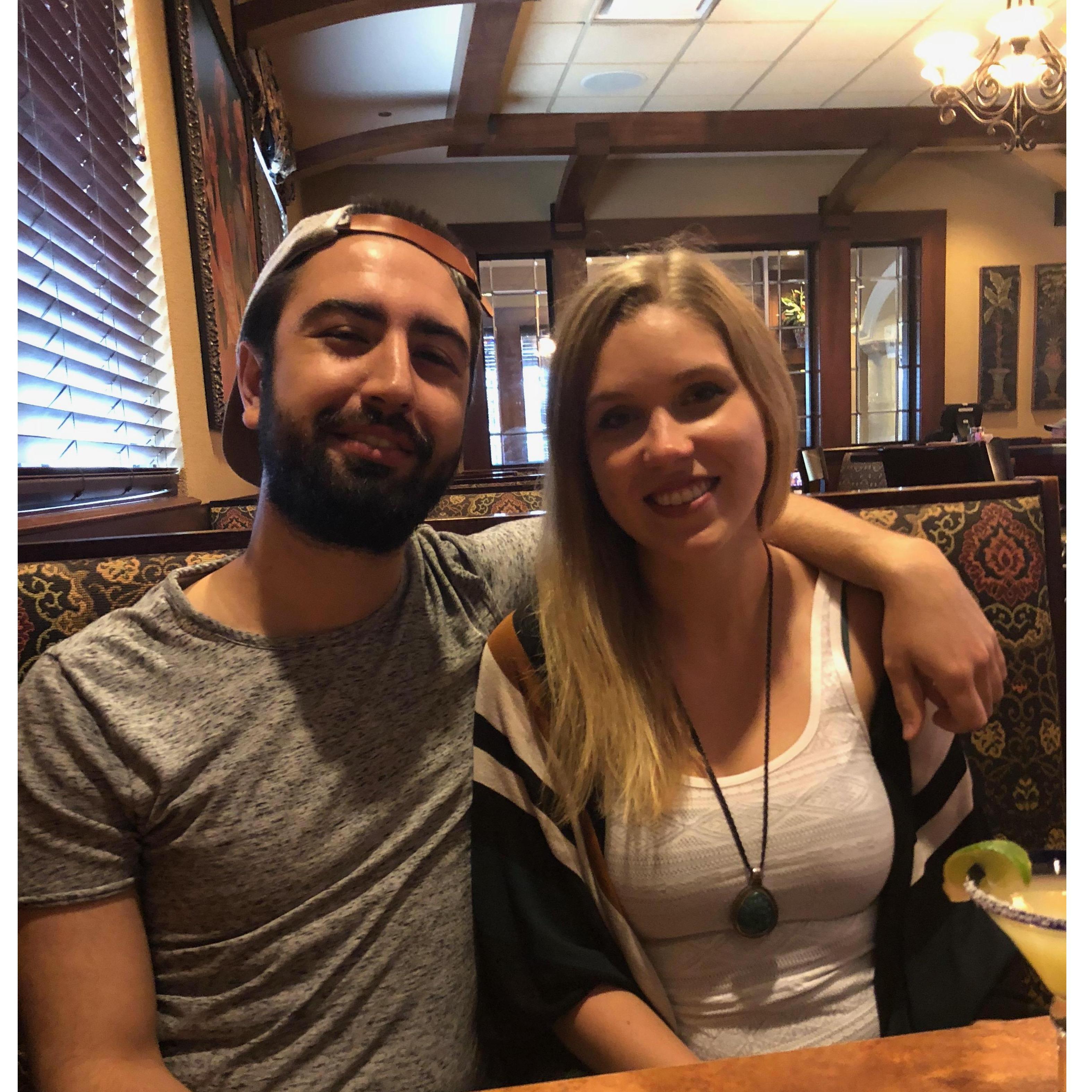 One of our favorite activities - going out to dinner
