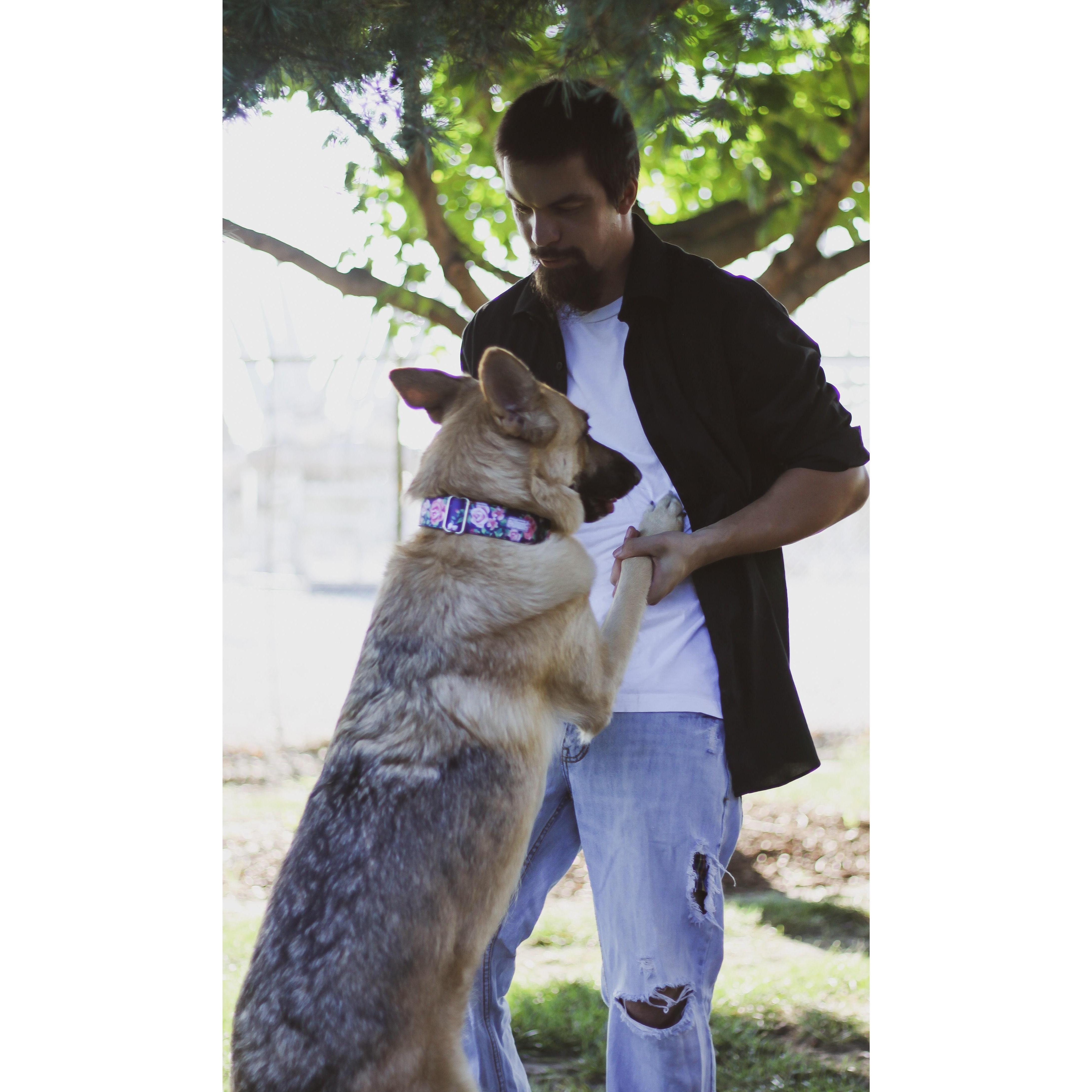 Just a man and his best friend