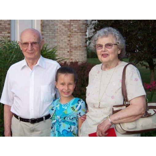 Grandpa Harry Cooley, Cousin Marina Cooley, and Grandma Mary Cooley in upstate NY, circa 2008