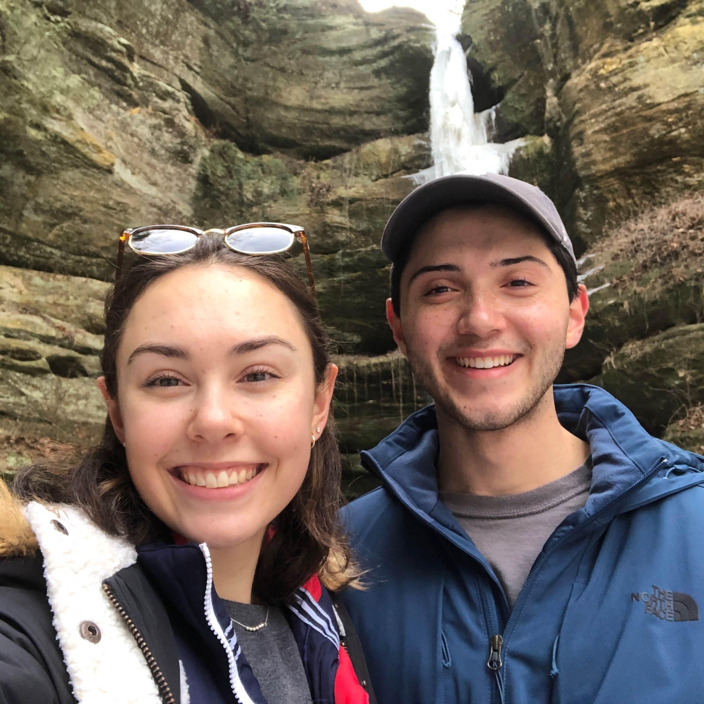 Our first photo we took together on a date at Starved Rock.