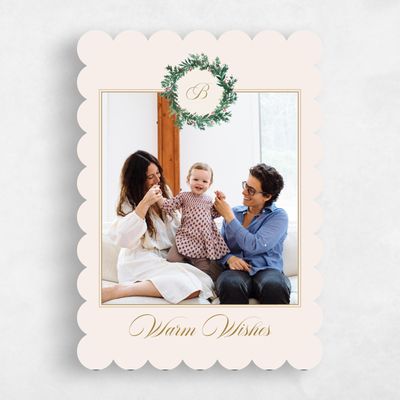 Scalloped Holiday Card - Salerno