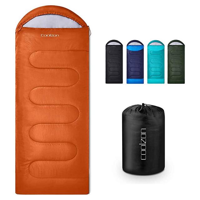 Coolzon Lightweight Backpacking Sleeping Bag for Adults Boys and Girls, Cold Weather Kids Sleeping Bag for All Season Hiking & Camping