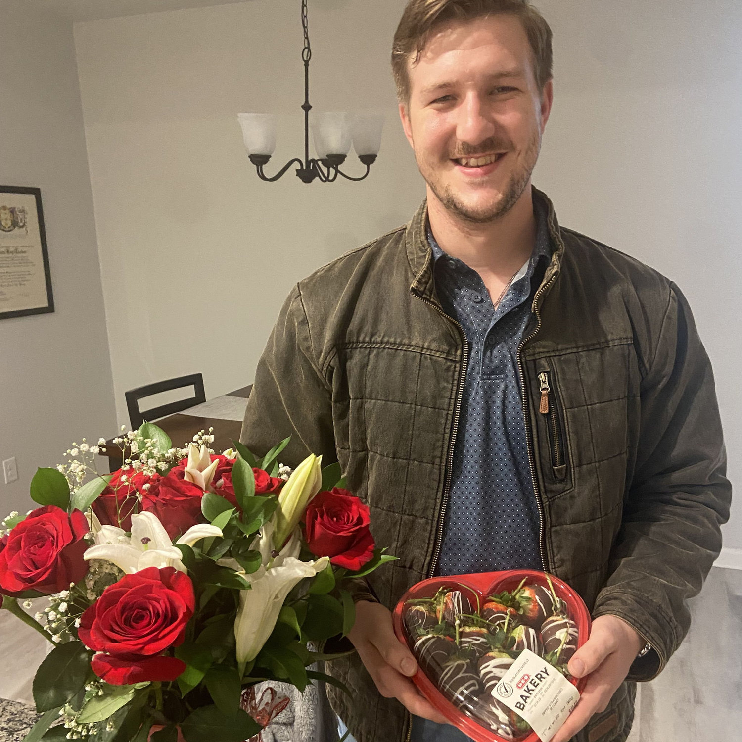 Jesse-Wayne always remembers every Valentine's Day and Anniversary!