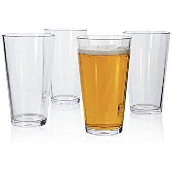 6, 16 ounce Pint Glasses