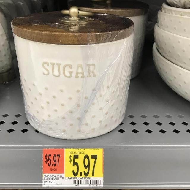 Sugar cellar.    @ Walmart