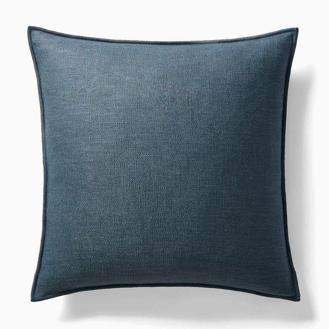 Classic Linen Pillow Cover, 20"x20", Deep Ocean