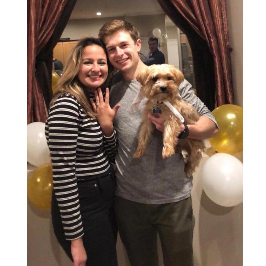 Our engagement party thrown by Mikey and Tina