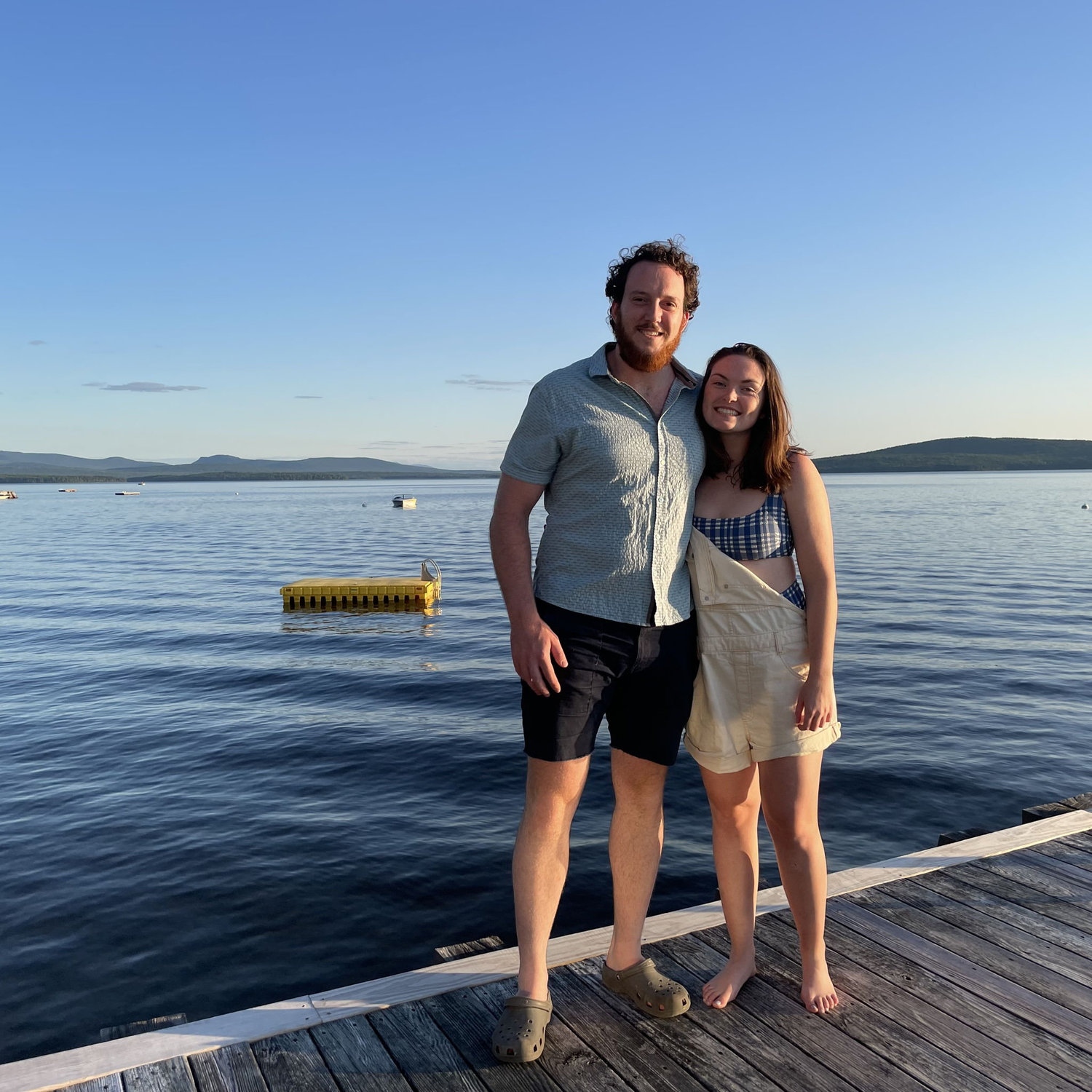 The first picture Griff decided to post on instagram to hard launch the relationship, next to his favorite lake (Mooselookmeguntic, yes that's spelled right)
