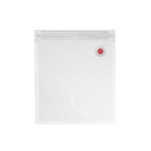 Waring Commercial 50 Count Vacuum seal bag with Valve, 1-Quart, Clear