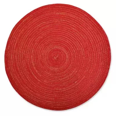 Variegated Round Placemats in Blue (Set of 6)