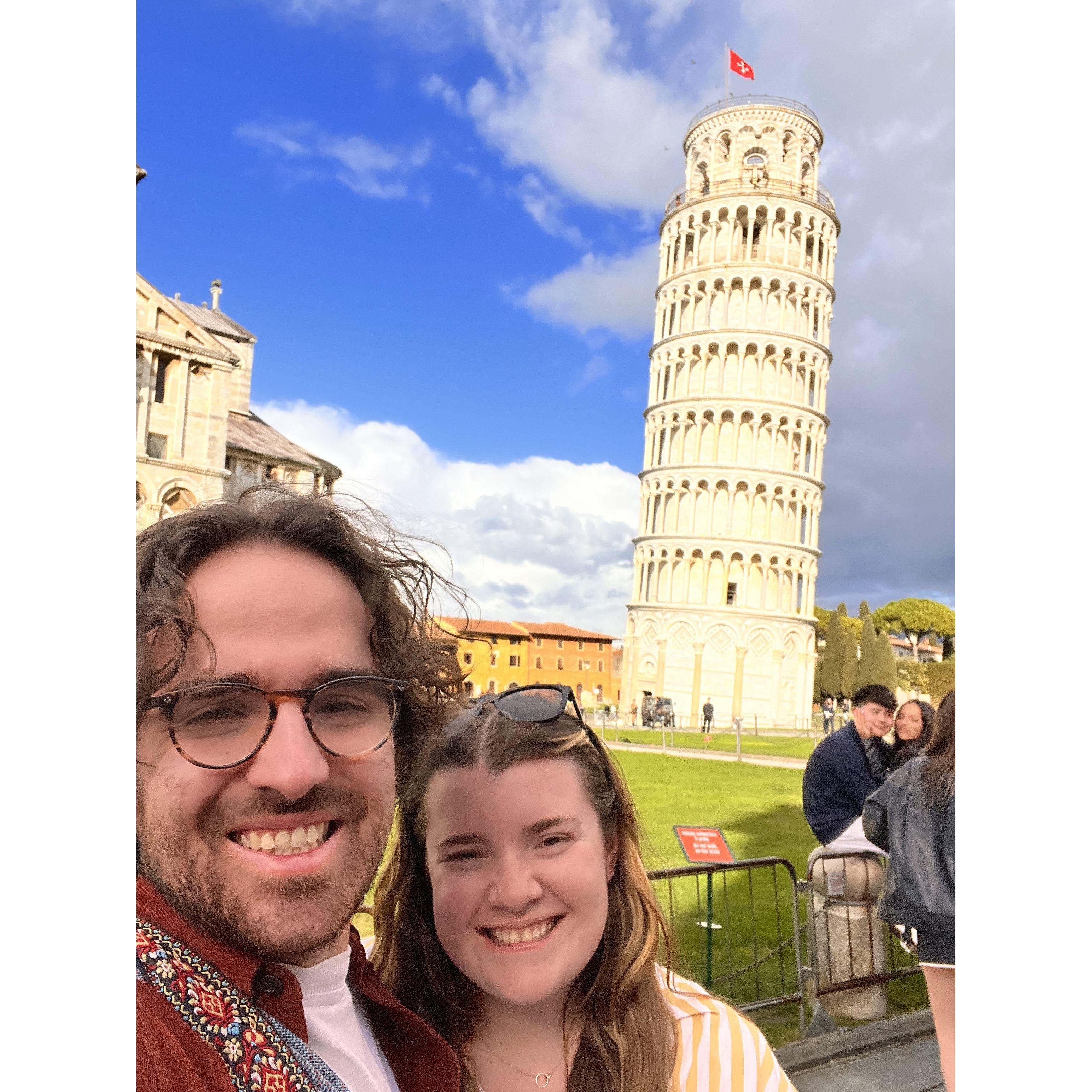Made a few stops while hunting for the perfect venue in Italy. The leaning tower of Pisa was underwhelming.. but we checked it off the bucket list!