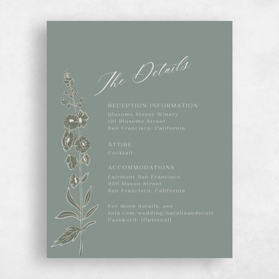 Deep Sage, Green Wedding Enclosure - Felce