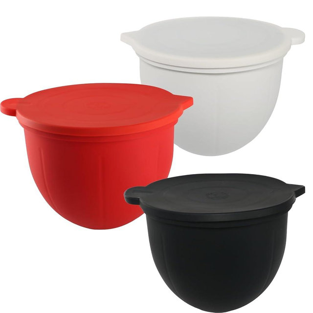 Silicone Liners for KitchenAid 5QT Stand Mixer Bowls – 3-Pack Set – Perfect for Beating, Rising & Storing Dough – Dishwasher Safe, BPA-Free & Food Safe
