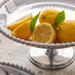 Pearled Footed Cake Stand