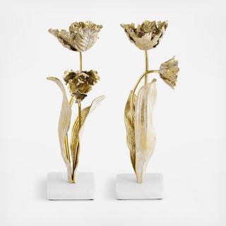 Tulip Candleholder, Set of 2