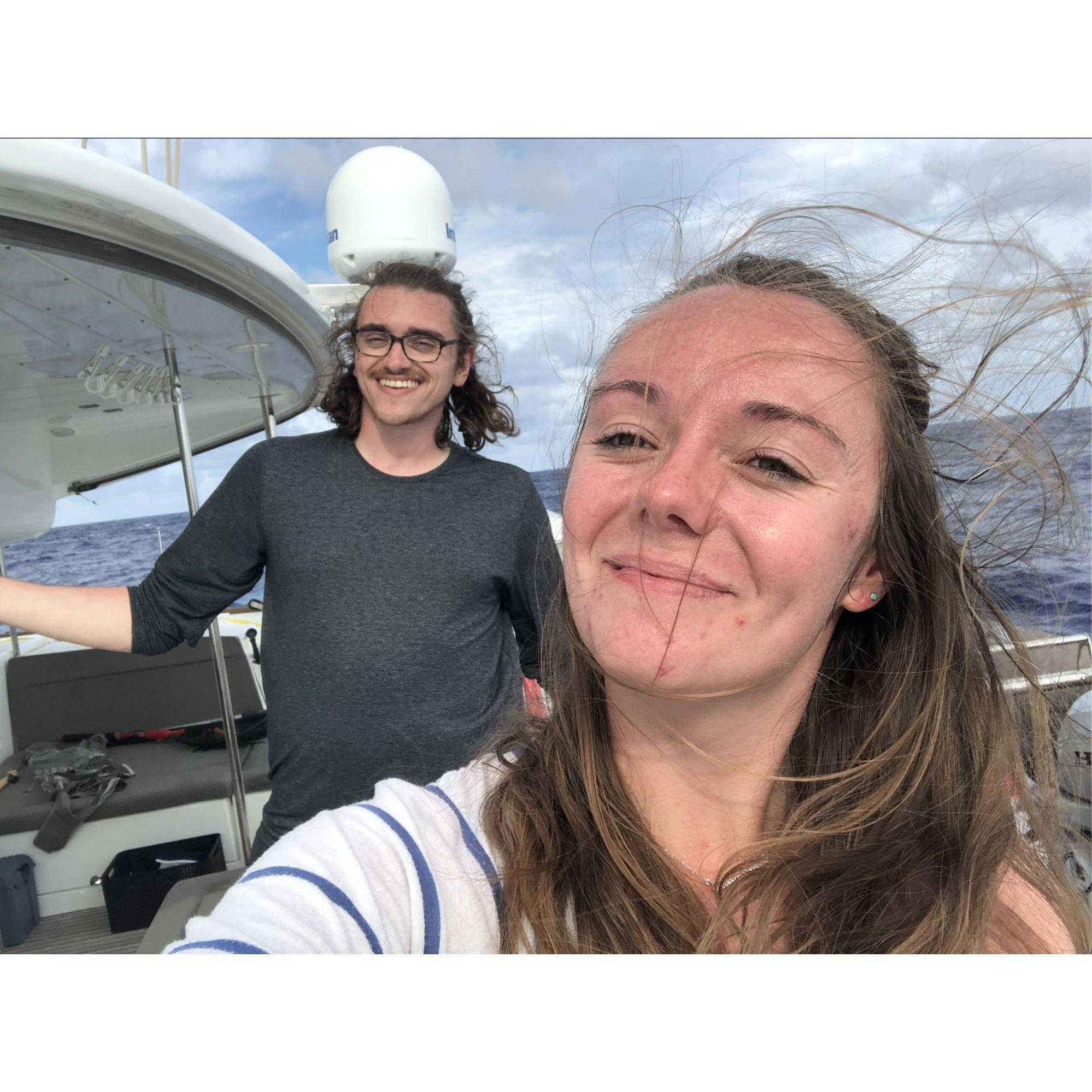 If you know Ben, you'll realize how big a deal it was for him to agree to come sailing with me and my parents for 2 weeks with no reception only 2 months into our relationship