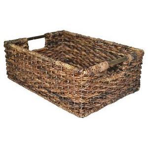 Wicker Folio Bin - Dark Global Brown - Threshold™